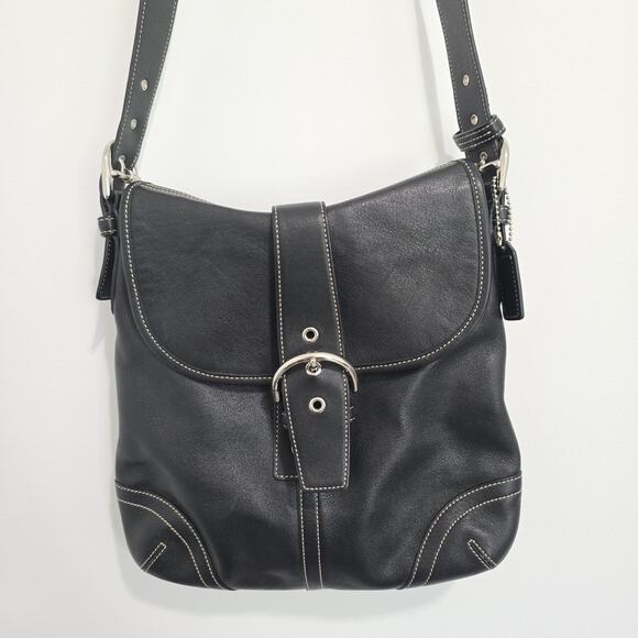 Coach Vintage Y2K Small Signature Buckle Flap Soho Crossbody - Picture 1 of 7